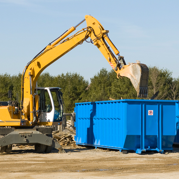 what are the rental fees for a residential dumpster in Macfarlan West Virginia